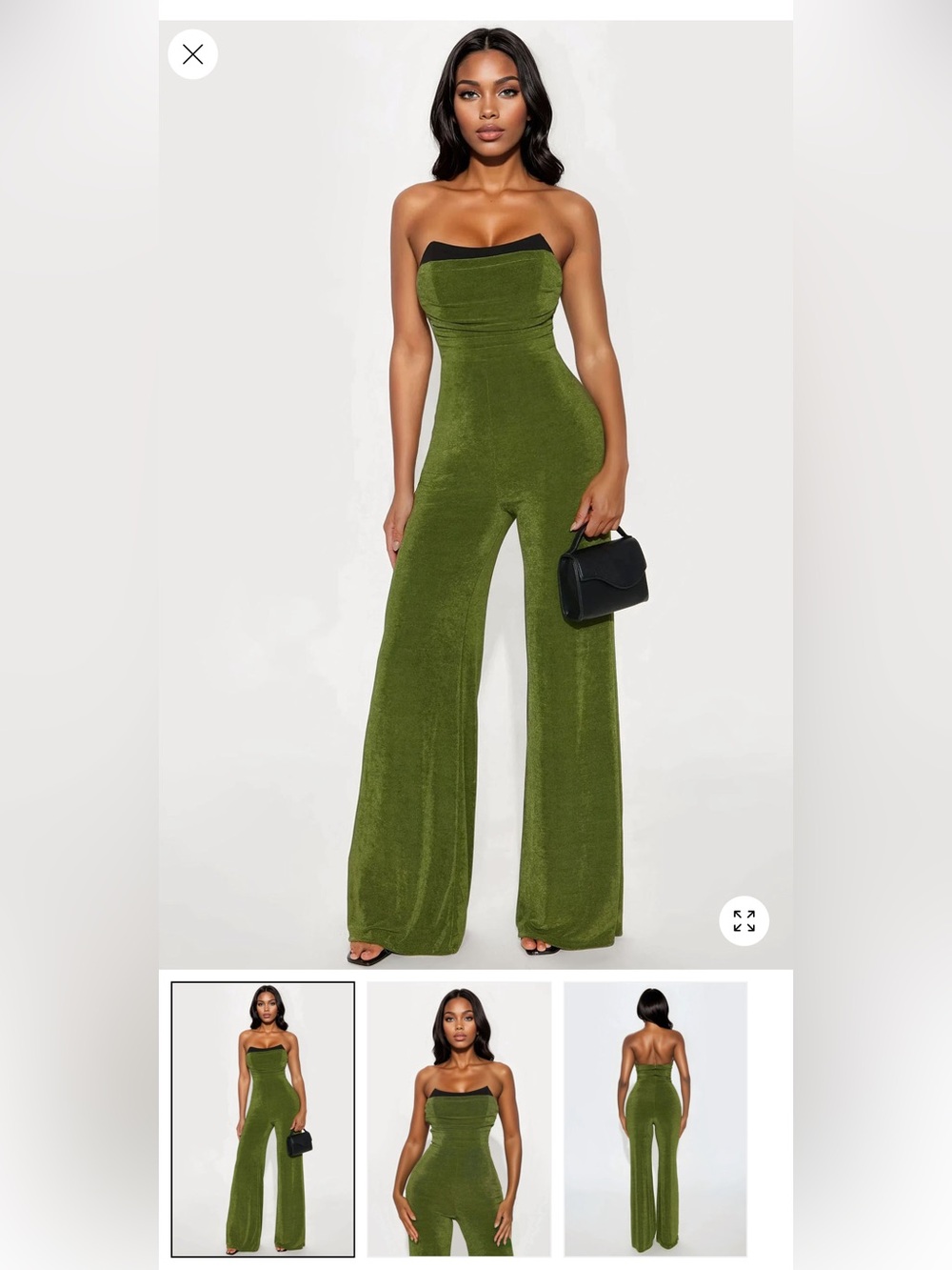 Slinky Wide Leg Jumpsuit